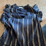 Greylin  small navy metallic dress Photo 5