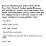 Anne Klein  Women’s Elisabeth Flat Strappy Sandal- Size 8 Photo 10