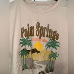 Organic Generation Palm Springs California Cropped T Shirt L NWOT Tan Size L Photo 1
