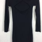 SER.O.YA Irene Black Off Shoulder Cut Out Bodycon Midi Dress Small Emo Goth Photo 9
