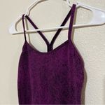 Lululemon purple black heather tank top built in bra 2 Photo 1