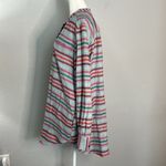 Lands' End Striped Flannel Long Button Down Size XL Photo 4