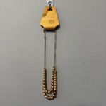 Monet Gold Tone Beaded Statement Necklace Photo 2