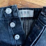 Free People Denim Black Mini Skirt Photo 3