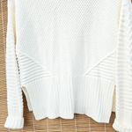 Rachel Ashwell  Cream Winter White Cable Knit Coastal Chunky Sweater M Cotton Photo 5