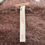 Free People  Chocolate Fuzzy Sweater Photo 1