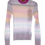 Missoni  Multicolor Sheer Striped Top NWT Size 38 XS Sheer Rainbow Stripe Top Photo 0
