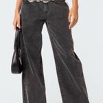 Edikted Raelynn Washed Low Rise Jeans Size: XS Photo 11