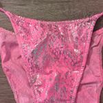 Venus  Hot Pink And Silver String Bikini Bottom Size Large Photo 1