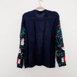 VTG Highgate Womens Cardigan Size‎ L Petite Multicolor Christmas Holiday Novelty Blue Size undefined Photo 5