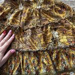 Rachel Zoe Ruffle Tiered Mini Skirt Womens Small S Floral Boho Fairy Peasant Photo 7