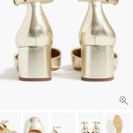 J.Crew Gold Ankle Strap Heels Photo 1