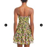 AQUA  Floral Print Mini‎ Dress Smocked Waist Summer Cocktail Party Dress Photo 3