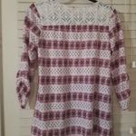 Ember / L / Purple and Ivory Lace Detail Top Size L Photo 1