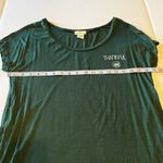 Wet Seal  green scoop‎ neck THANKFUL t-shirt ONE SIZE (see measurements for fit) Photo 3