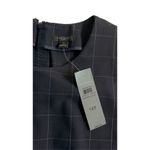 EXPRESS Ann Taylor Blouse Plaid Navy & White size 14P Photo 1