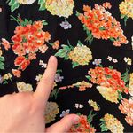 Laura Ashley  Size 12 Floral Maxi Dress Romantic Bright Whimsical Boho Vintage Photo 3