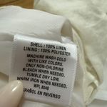 JM Collection  100% Linen Skirt A-Line Button Front Midi Summer White‎ Photo 5