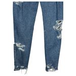 American Eagle Jeans Womens 0 Mom Jean Destroyed Distressed Mid Rise Skinny Blue Photo 7