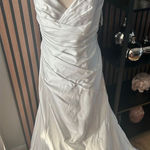 David's Bridal David’s bridal white wedding dress size 18W Photo 0
