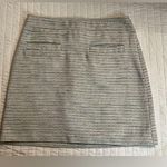 Loft  gray and white tweed mini skirt NWOT Photo 0