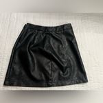 Haute Monde black faux leather mini skirt nwot Photo 1