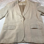 Saks 5th Avenue Saks 5th Ave Salon Z Linen Blazer Jacket Size 18 Photo 0