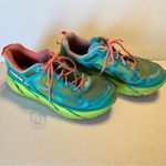 Hoka One One Womens Size 9 Shoes Clifton 1 Athletic Aqua Coral *FLAWED THRASHED Photo 4