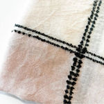 J Jill Lightweight‎ Rectangle Scarf Wrap Cotton Blend Pale Pink Black White NWT Photo 6