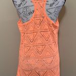 A'Gaci Lagaci Neon Orange Cover-Up Crochet Beach Dress Photo 4
