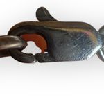 Vintage 925 Sterling Silver Egyptian Cleopatra Head Charm Necklace 19” Photo 5