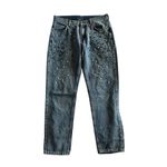 Calzedonia Embellished Pearl Ankle Jeans Size Small Photo 8