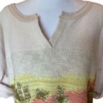 Pilcro  Anthropologie Desert Intarsia Sweater Tee Womens Size Medium Cotton Photo 7