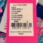 Lilly Pulitzer Izzy Skirt in Corsica Blue Toucan Party Size 2 NWT Photo 7