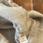 Free People NWT  alpaca wool blend Cream oatmeal Heather Cowl Neck Sweater crop S Photo 4