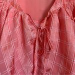 C/MEO COLLECTIVE  Coral Check Same Things Mini Babydoll Dress Photo 12