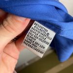 Talbots  Size 16 Royal Blue Button Down Shirt Wrinkle Resistant Stretch Office Photo 4