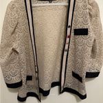 COREY LYNN CALTER anthropologie It's In The Details Lace Jacket MEDIUM Cardigan Black Photo 0