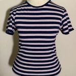 The Limited Y2K America Striped shirt short sleeve top small red white blue vintage Photo 0