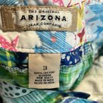 Arizona Jeans Shorts Patch Polka Dot Plaid Womens 3 Cotton Arizona Jean Company Green Blue Photo 10