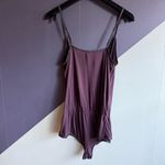 Kiki de Montparnasse Modal Blend Wrap Teddy w/ Black Silk Trim, Sz XS Purple Photo 1