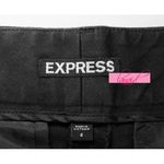 EXPRESS Editor Shorts Black Cuffed Hems Structured Distressed Business Casual 4 Photo 6