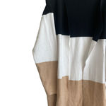 SheIn Women’s Sweater Open Cardigan Color Block Long Sleeve Long Length SZ 8/10 Photo 5