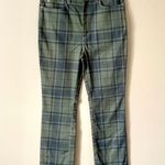 We Wore What  | Green Plaid The Icon High Rise Jeans Sz 31 Photo 3