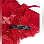 Victoria's Secret  lipstick red Lace modal mini slip Photo 6