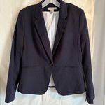 H&M  Navy & White Dot Blazer Jacket Sz 10 Professional Corpcore Workwear Girlboss Photo 0