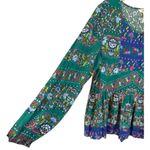 Matilda Jane Evergreen Make Believe Floral Long Sleeve Top Size XL Photo 3
