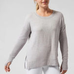 Athleta Gray Thumbhole Crewneck Sweatshirt XS VGUC Photo 0