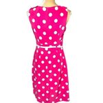 Dress Barn fuchsia fitted style sleeveless dress with cute polka dot des… Photo 4