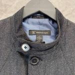 INC International Concepts Jacket Coat S Military Gray Wool Blend Stand Collar Photo 3